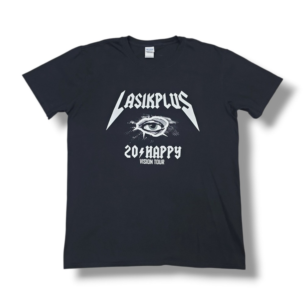 LASIKPLUS 20 Happy Vision Tour Black Gildan Softstyle T-Shirt Men's L